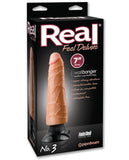 Real Feel Deluxe No. 3  7" Vibe Waterproof - Black