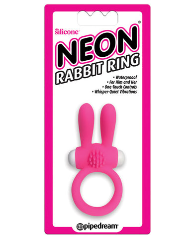 Neon Luv Touch Rabbit Ring - Purple