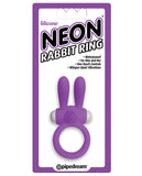 Neon Luv Touch Rabbit Ring - Purple