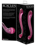 Icicles No. 69 Hand Blown Glass G-spot Dildo - Pink