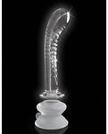 Icicles No. 88 Hand Blown Glass G-spot Massager W-suction Cup -  Clear