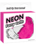 Neon Luv Touch Furry Cuffs - Purple