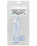 Basix Rubber Works 6.5" Dong W/suction Cup - Purple