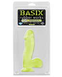 Basix Rubber Works 6.5" Dong W/suction Cup - Purple