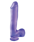 Basix Rubber Works 10" Dong W/suction Cup - Purple