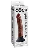 King Cock 7" Vibrating Cock - Flesh