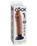 King Cock 6" Vibrating Cock - Tan