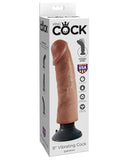 King Cock 6" Vibrating Cock - Tan