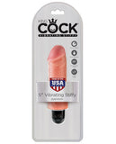 King Cock  7" Vibrating Stiffy - Flesh