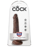 King Cock 6" Cock W/balls