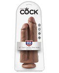 King Cock 9" Two Cocks One Hole - Black