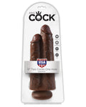 King Cock 9" Two Cocks One Hole - Black