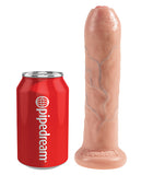 King Cock 7" Uncut Dildo - Brown