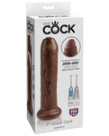 King Cock 7" Uncut Dildo - Brown