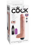 King Cock 10" Squirting Cock W/balls