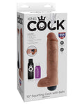 King Cock 10" Squirting Cock W/balls