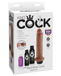 King Cock 7" Squirting Cock - Tan