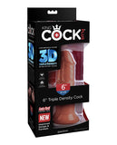 King Cock Plus 6" Triple Density Cock - Brown