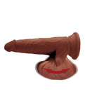 King Cock Plus 8" Triple Density Cock W-swinging Balls - Brown