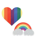 Peekaboos Pride Glitters Rainbows & Hearts - Pack Of 2