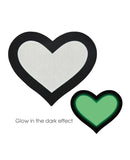 Peekaboo Glow In The Dark Hearts - Pack Of 2