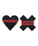 Peekaboos Censored Hearts & X - Pack Of 2