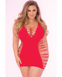 Pink Lipstick Rule Breaker Open Side Dress 1x