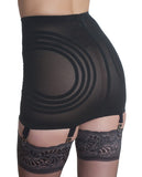 Rago Shapewear Zippered Open Bottom Girdle Black 3x