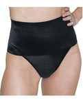 Rago Shapewear Soft Wide Band Thong Shaper Mocha 2x