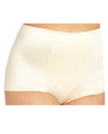 Rago Shapewear Rear Shaper Panty Brief Light Shaping W/removable Contour Pads White Md