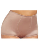 Rago Shapewear Rear Shaper Panty Brief Light Shaping W/removable Contour Pads White Md