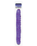 Reflective Gel 12" Vein Double Dong - Lavender