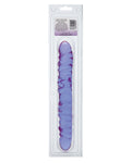 Reflective Gel 12" Vein Double Dong - Lavender