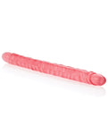 17" Slim Jim Duo Veined Super Slim Dong - Translucence Gel