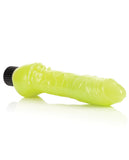 Glow-in-the-dark 7" Jelly Penis Vibe - Green