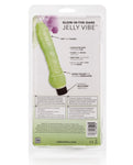 Glow-in-the-dark 7" Jelly Penis Vibe - Green