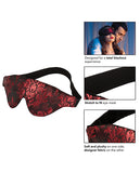 Scandal Black Out Eyemask -  Black-red