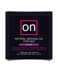 On For Her Arousal Oil Ultra - Single Use Ampoule