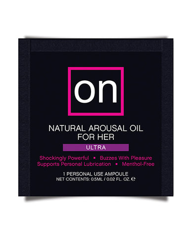 On For Her Arousal Oil Ultra - Single Use Ampoule