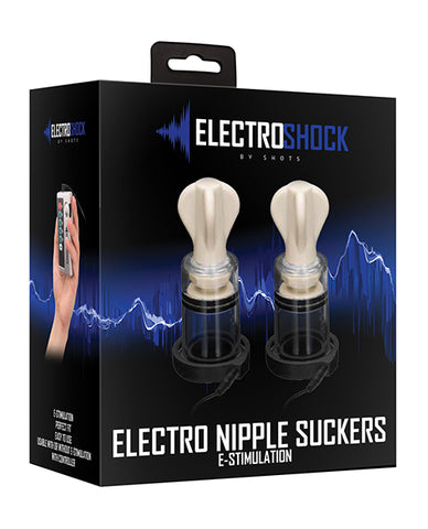 Shots Electroshock Nipple Suckers - Clear