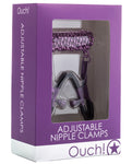 Shots Ouch Adjustable Nipple Clamps W/chain - Metal