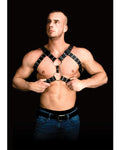 Shots Ouch Andreas Masculine Masterpiece Body Harness - Black