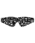 Shots Ouch Love Street Art Fashion Printed Eye Mask - Black