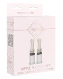 Shots Pumped Nipple Set - Clear