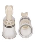 Shots Pumped Nipple Suction Set - Medium Clear