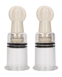 Shots Pumped Nipple Suction Set - Medium Clear