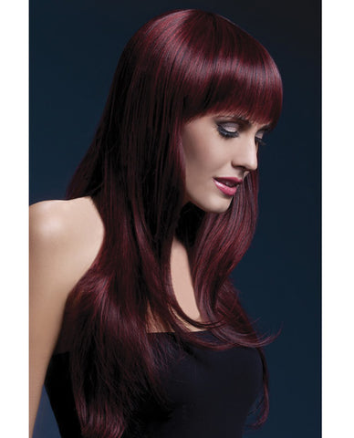 Smiffy The Fever Wig Collection Sienna - Black Cherry