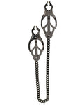 Spartacus Black Butterfly Style Nipple Clamps W-chain