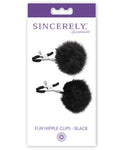 Sincerely Fur Nipple Clips - Purple