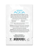 Wicked Sensual Care Simply Aqua Water Based Lubricant - Oz Fragrance Free